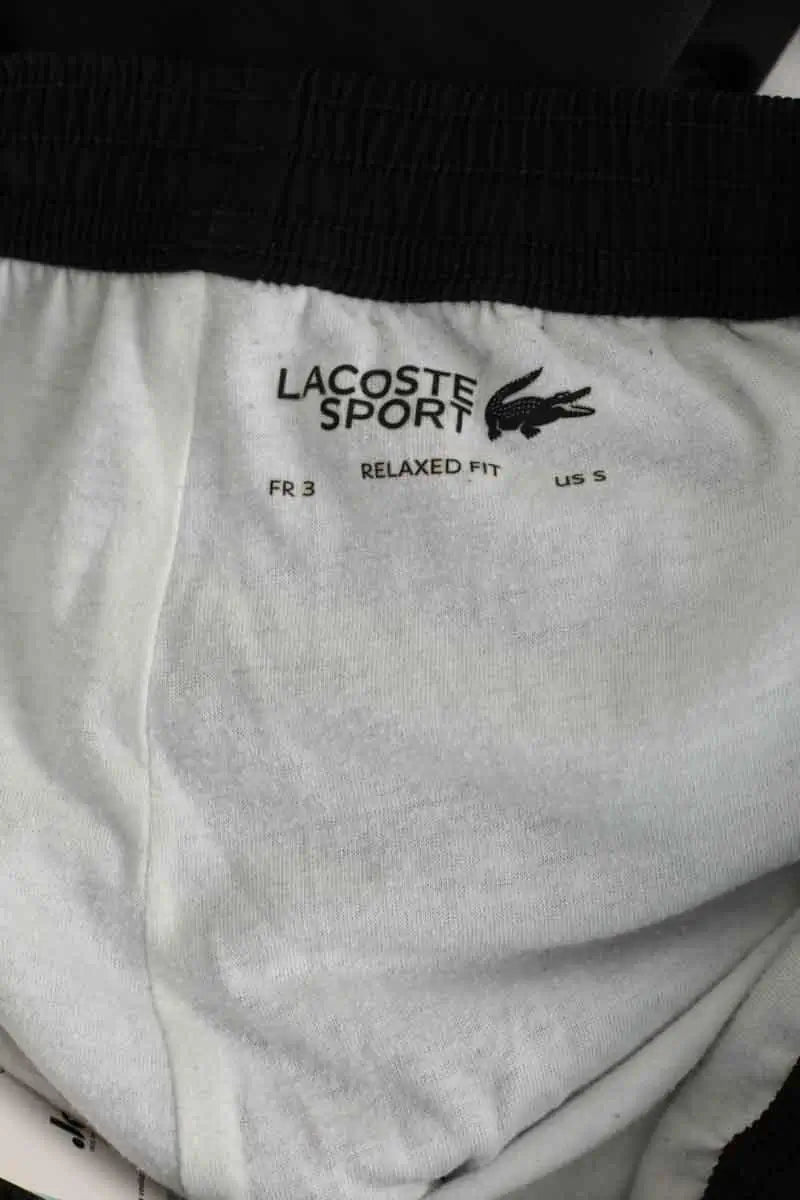 Pantalon de sport Lacoste Noir en Polyester