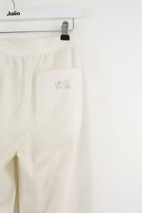 Pantalon de sport Liu Jo Blanc en Coton
