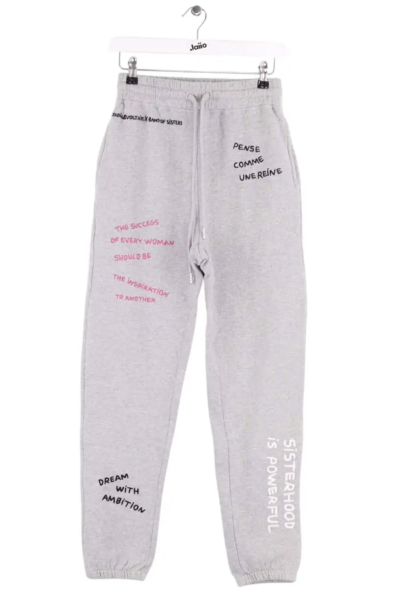 Pantalon de sport Zadig & Voltaire Gris en Coton, taille XS - Seconde Main