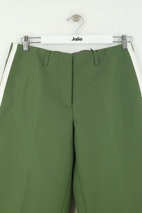 Pantalon Dries Van Noten Vert en Coton