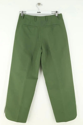 Pantalon Dries Van Noten Vert en Coton