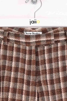 Pantalon droit Acne Studios Marron en Laine