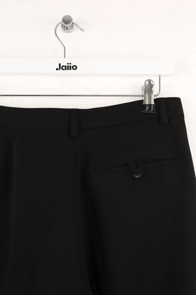 Pantalon droit Agnès B. Noir en Polyester