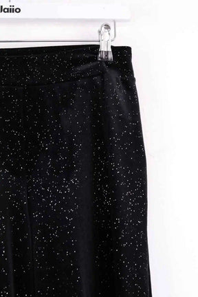 Pantalon droit Agnès B. Noir en Synthétique