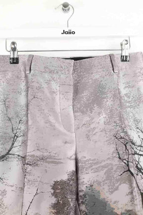 Pantalon droit Alberta Ferretti Gris en Polyester