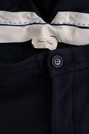 Pantalon droit American Vintage Bleu en Coton