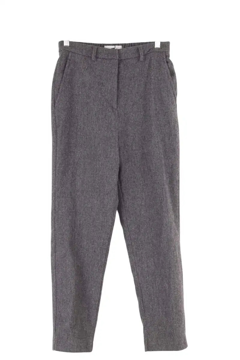 Pantalon droit American Vintage Gris en Synthétique, taille S - Seconde Main