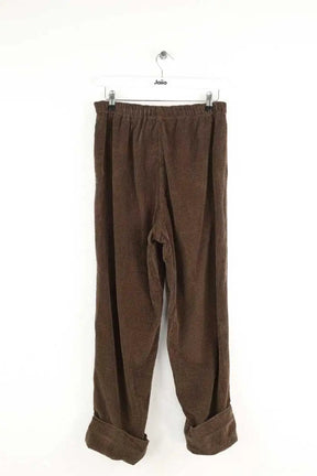 Pantalon droit American Vintage Kaki en Coton