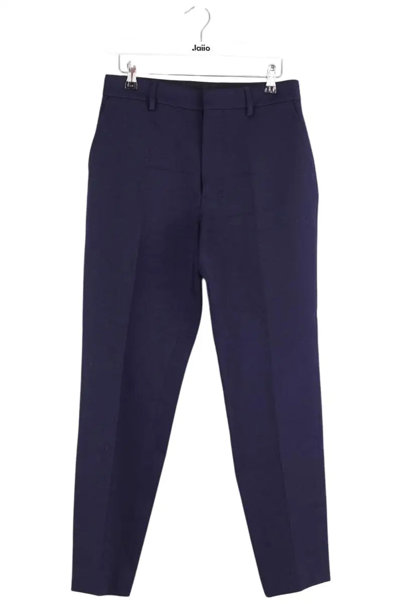 Pantalon droit Ami Bleu en Laine, taille M - Seconde Main