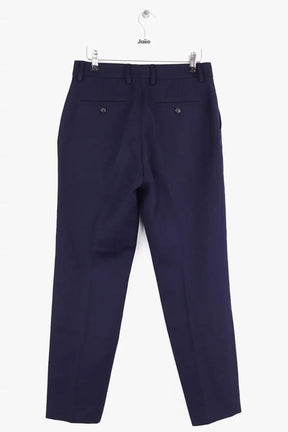 Pantalon droit Ami Bleu en Laine