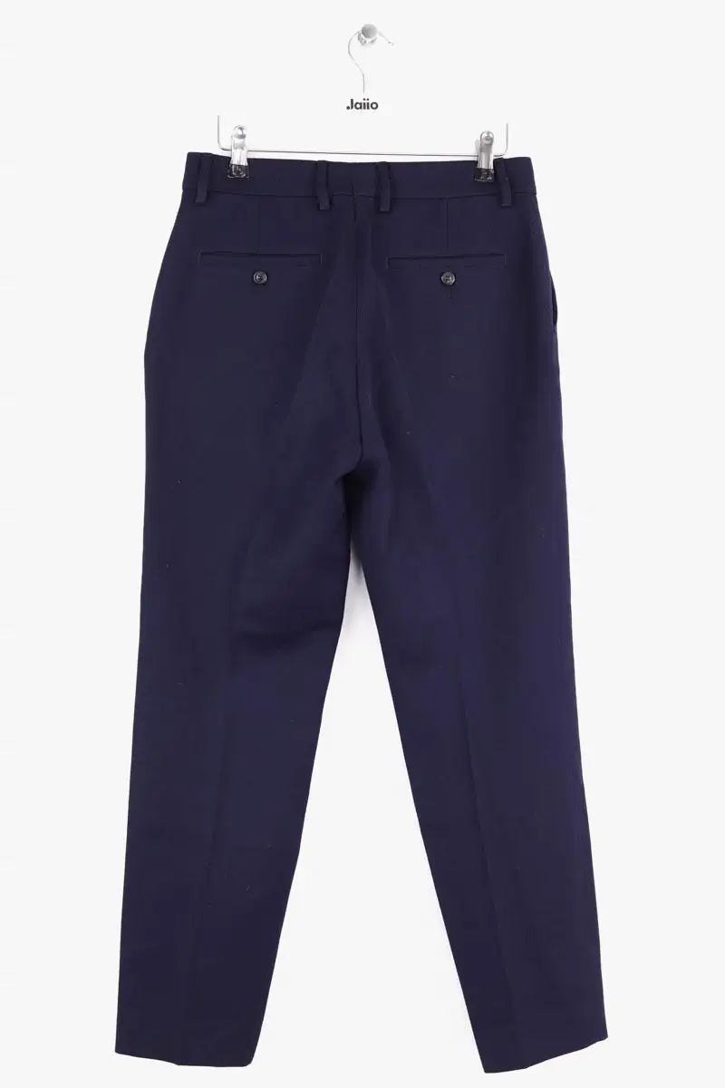 Pantalon droit Ami Bleu en Laine