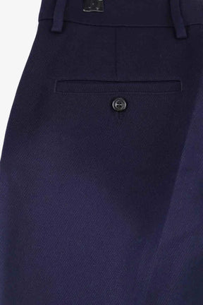 Pantalon droit Ami Bleu en Laine