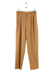 Pantalon droit APC Marron en Laine, taille XS - Seconde Main