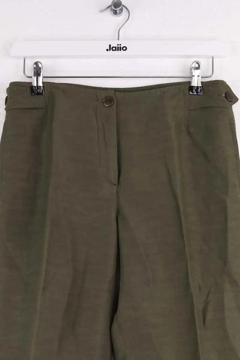 Pantalon droit Armani Exchange Kaki en Lin