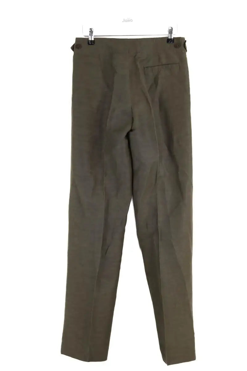 Pantalon droit Armani Exchange Kaki en Lin
