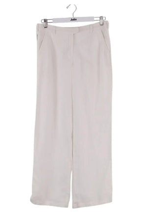 Pantalon droit Armani Jeans Blanc en Lin, taille M - Seconde Main