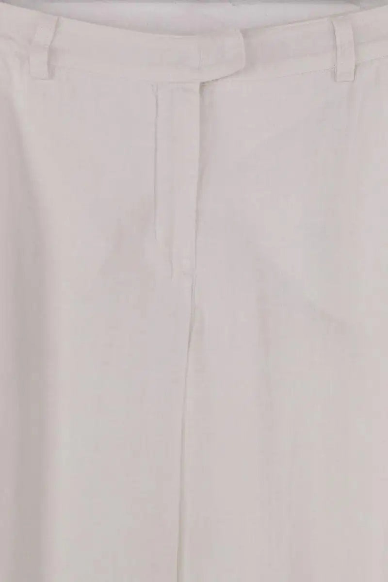 Pantalon droit Armani Jeans Blanc en Lin