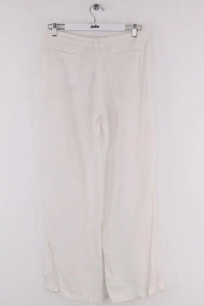 Pantalon droit Armani Jeans Blanc en Lin