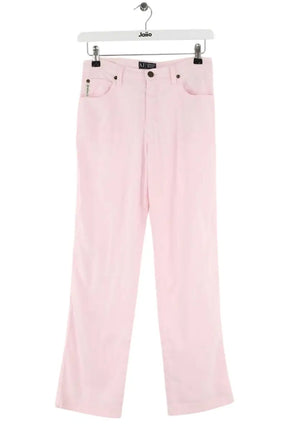 Pantalon droit Armani Jeans Rose en Lin, taille XS - Seconde Main