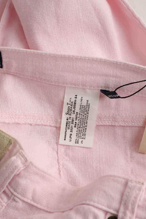 Pantalon droit Armani Jeans Rose en Lin