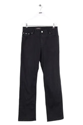 Pantalon droit Azzaro Noir en Coton, taille S - Seconde Main