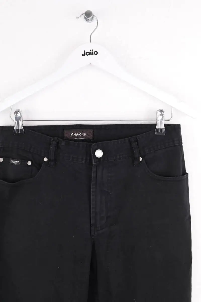 Pantalon droit Azzaro Noir en Coton