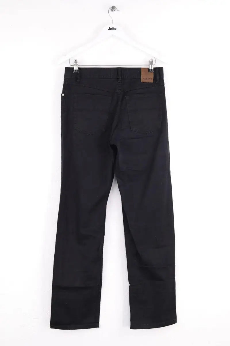 Pantalon droit Azzaro Noir en Coton