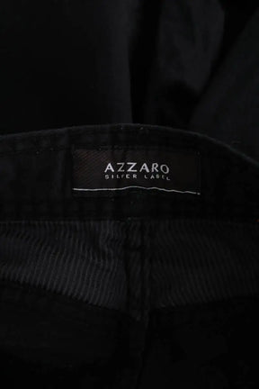Pantalon droit Azzaro Noir en Coton