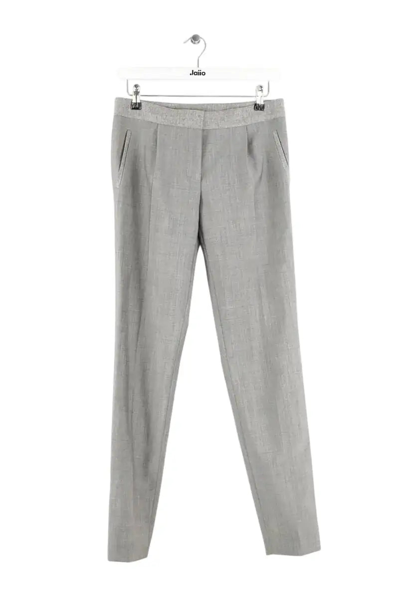Pantalon droit Balenciaga Gris en Laine, taille S - Seconde Main