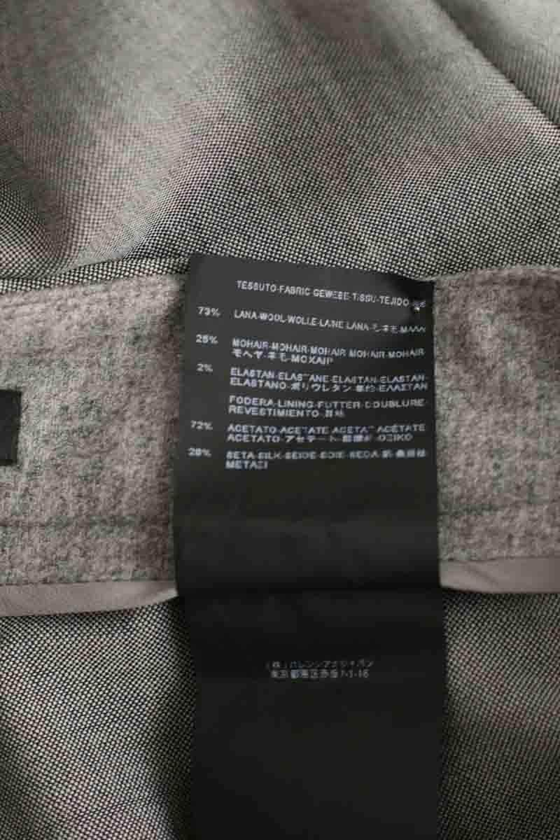 Pantalon droit Balenciaga Gris en Laine
