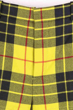Pantalon droit Balenciaga Jaune en Laine