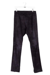 Pantalon droit Balmain Noir en Daim, taille S - Seconde Main
