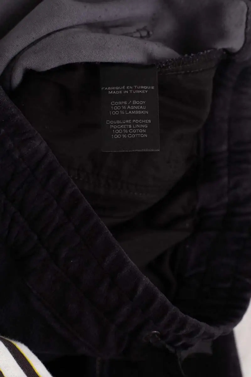 Pantalon droit Balmain Noir en Daim