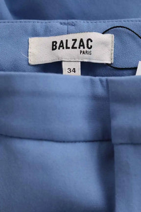 Pantalon droit Balzac Bleu en Synthétique