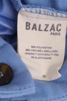Pantalon droit Balzac Bleu en Synthétique