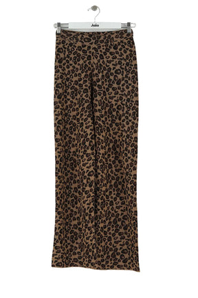 Pantalon droit Balzac Marron en Viscose, taille S - Seconde Main