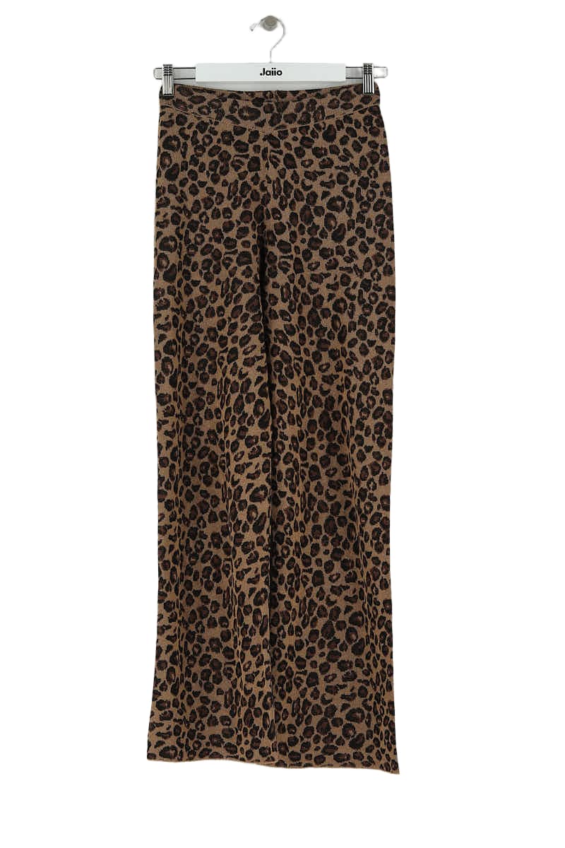 Pantalon droit Balzac Marron en Viscose, taille S - Seconde Main