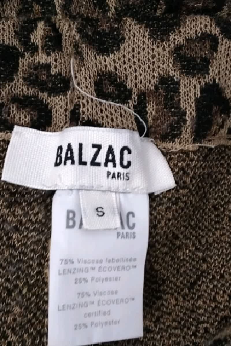 Pantalon droit Balzac Marron en Viscose