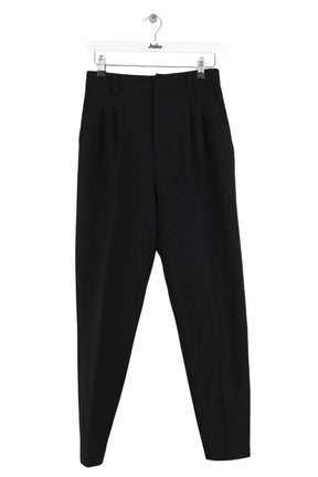 Pantalon droit Balzac Noir en Laine, taille XS - Seconde Main
