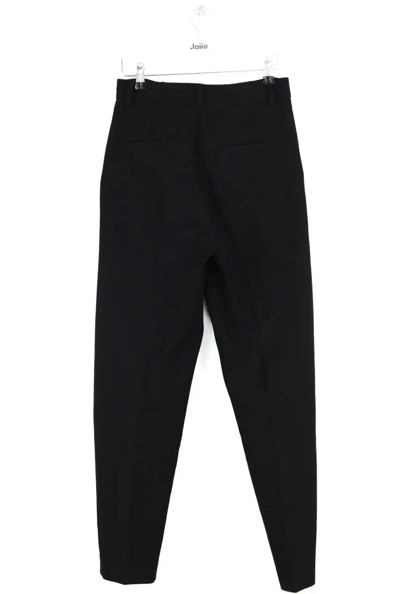 Pantalon droit Balzac Noir en Laine