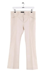 Pantalon droit Barbara Bui Beige en Coton, taille M - Seconde Main