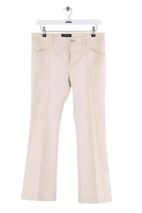 Pantalon droit Barbara Bui Beige en Coton, taille M - Seconde Main