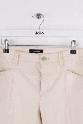 Pantalon droit Barbara Bui Beige en Coton