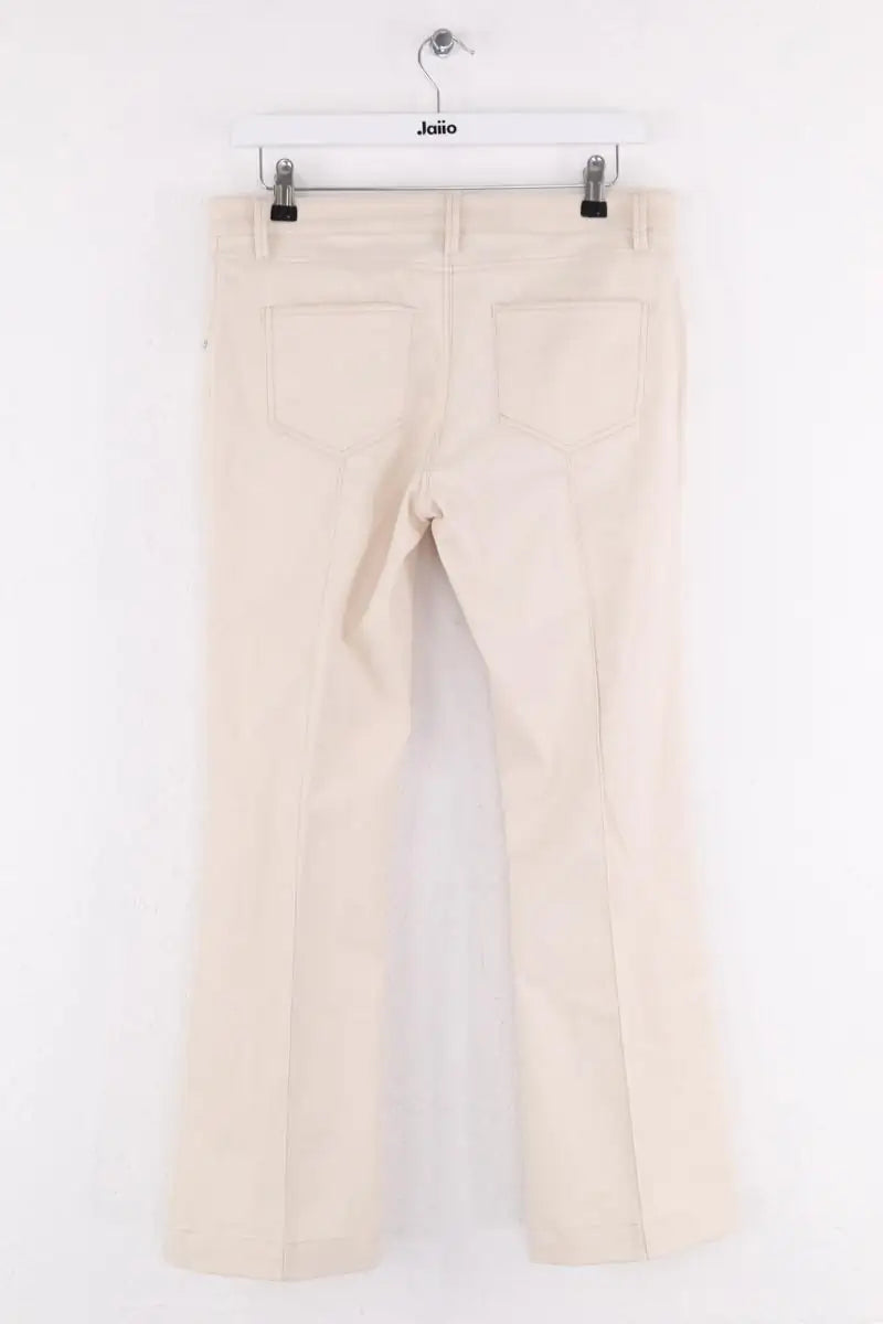 Pantalon droit Barbara Bui Beige en Coton
