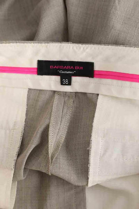 Pantalon droit Barbara Bui Gris en Laine