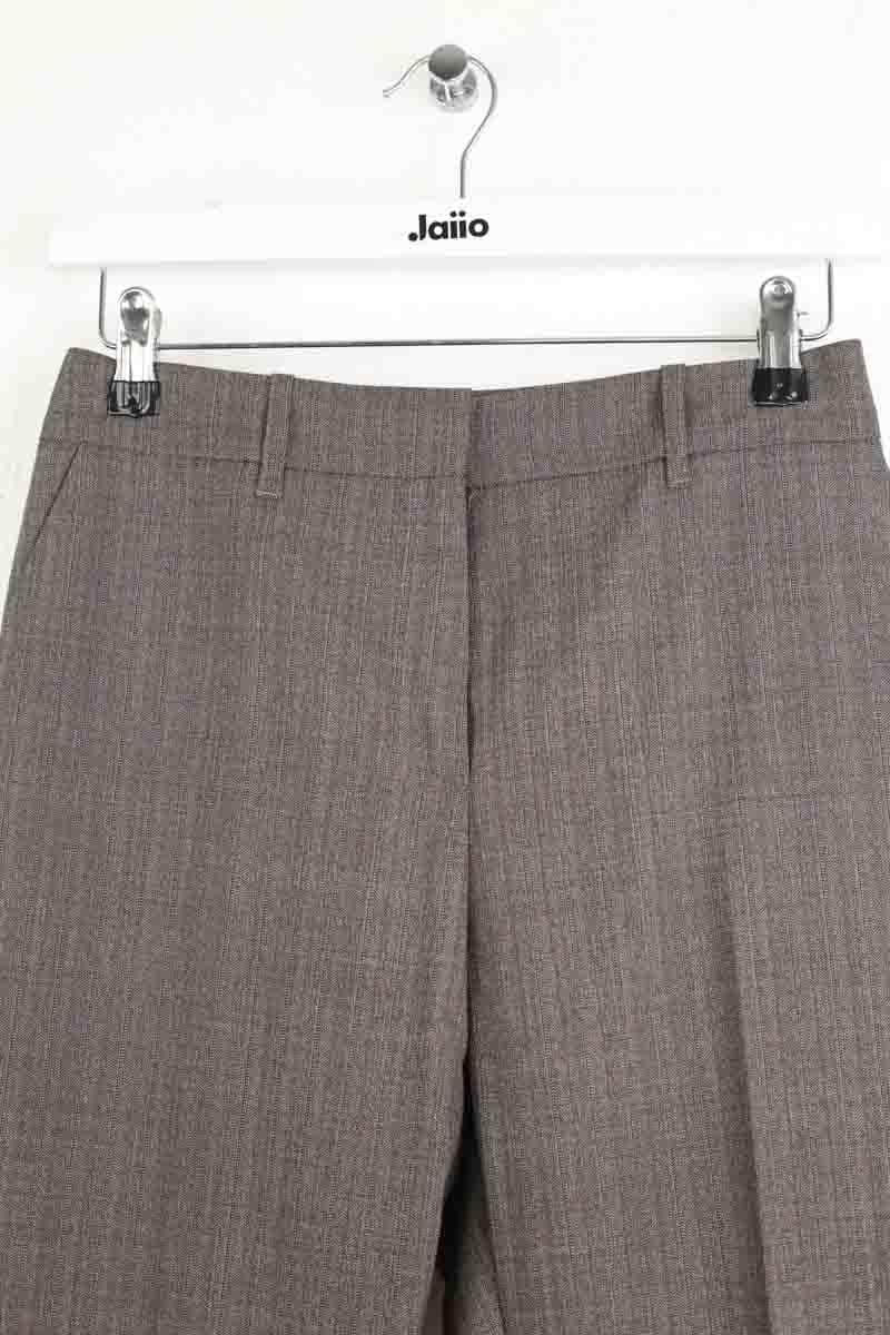 Pantalon droit Barbara Bui Gris en Laine