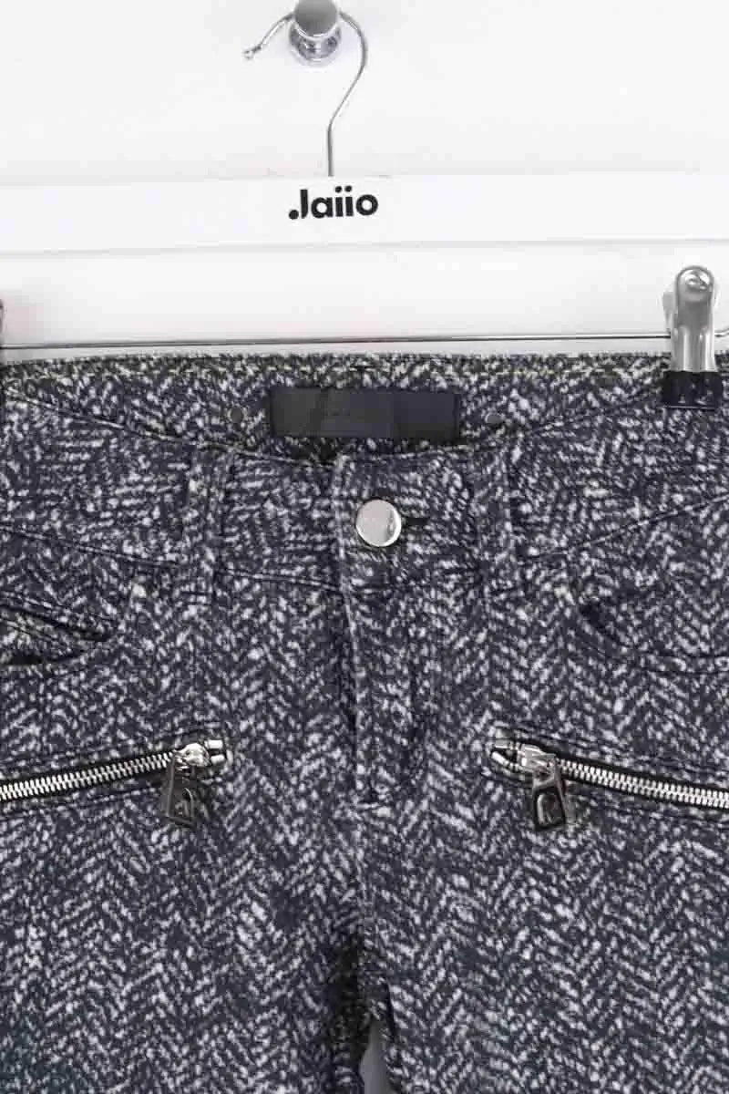 Pantalon droit Barbara Bui Noir en Coton