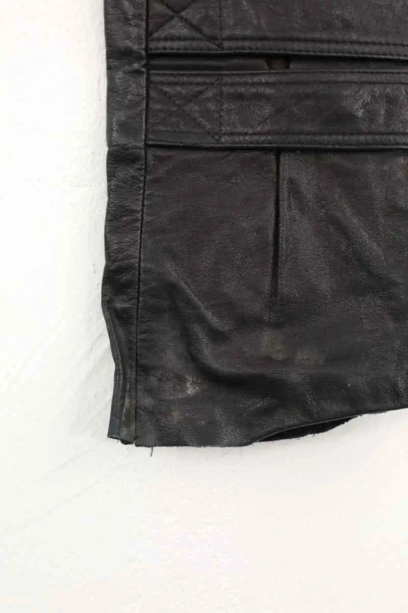 Pantalon droit Barbara Bui Noir en Cuir