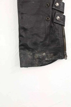 Pantalon droit Barbara Bui Noir en Cuir