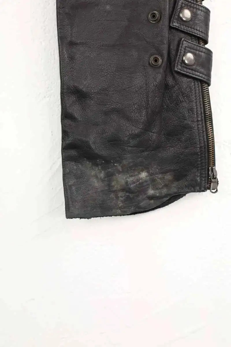 Pantalon droit Barbara Bui Noir en Cuir